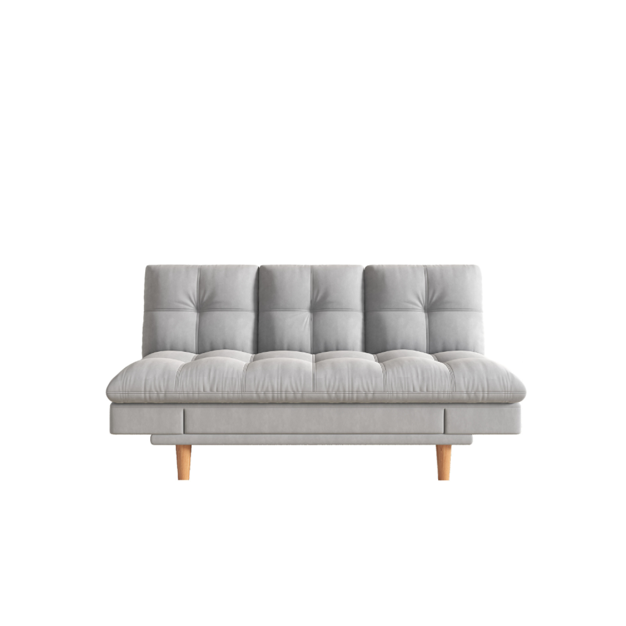 CONCEPT USINE Canapé convertible et modulable 3 places en tissu gris clair kalmar