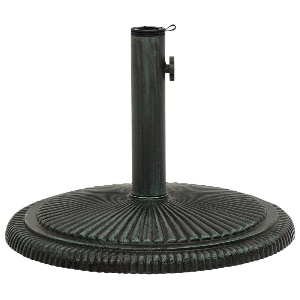 VIDAXL Socle de parasol Vert 45x45x30 cm Fonte