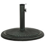 VIDAXL Socle de parasol Vert 45x45x30 cm Fonte