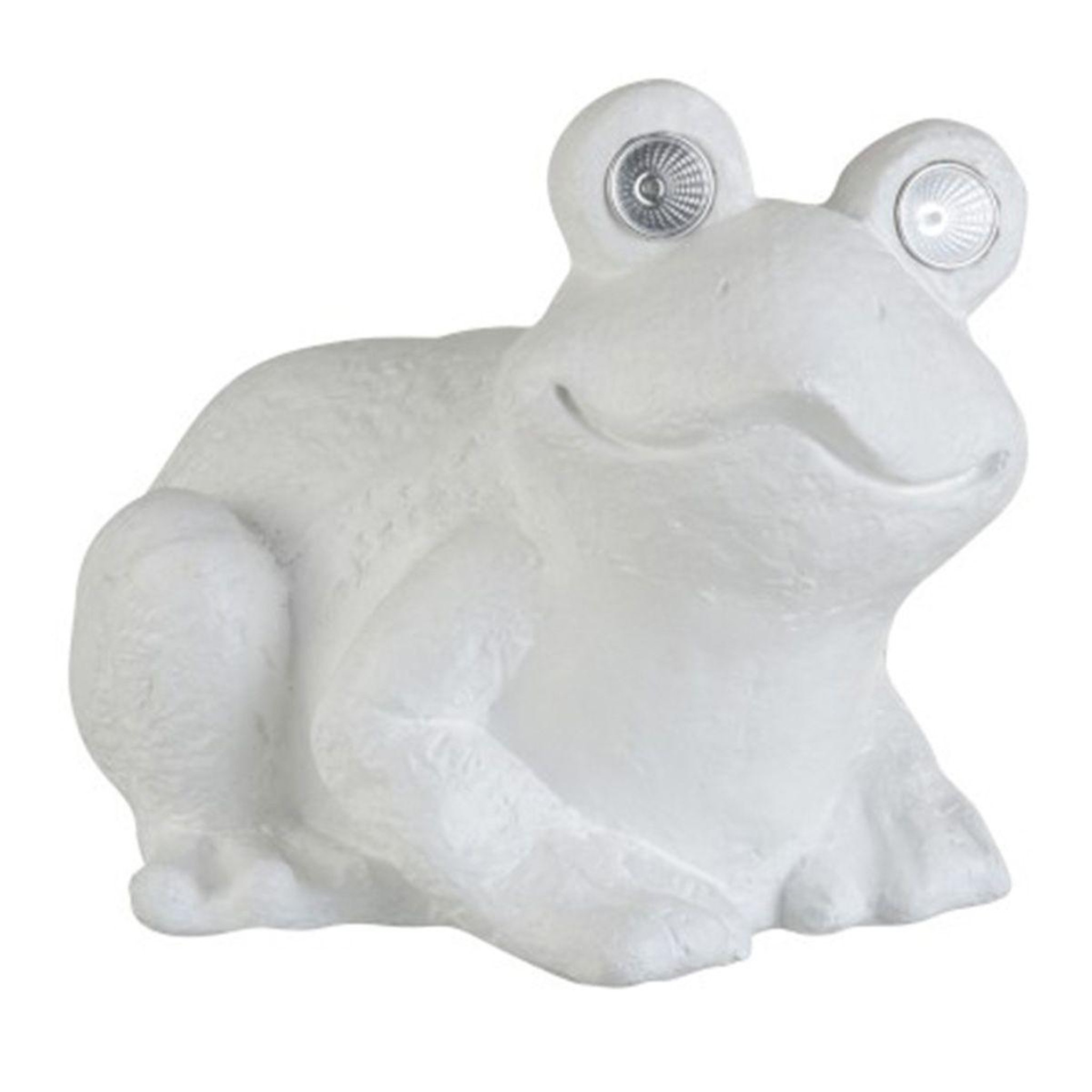 Voir la diapositive 1 : J-LINE Statuette Déco  Grenouille Assise  37cm Blanc