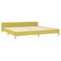 Voir la diapositive 4 : VIDAXL Cadre de lit sans matelas vert 200x200 cm tissu