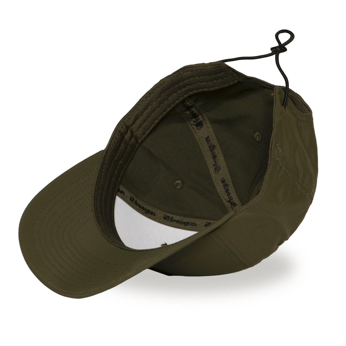 FREEGUN Casquette baseball avec écusson rond PU et réglage par cordon FRGN