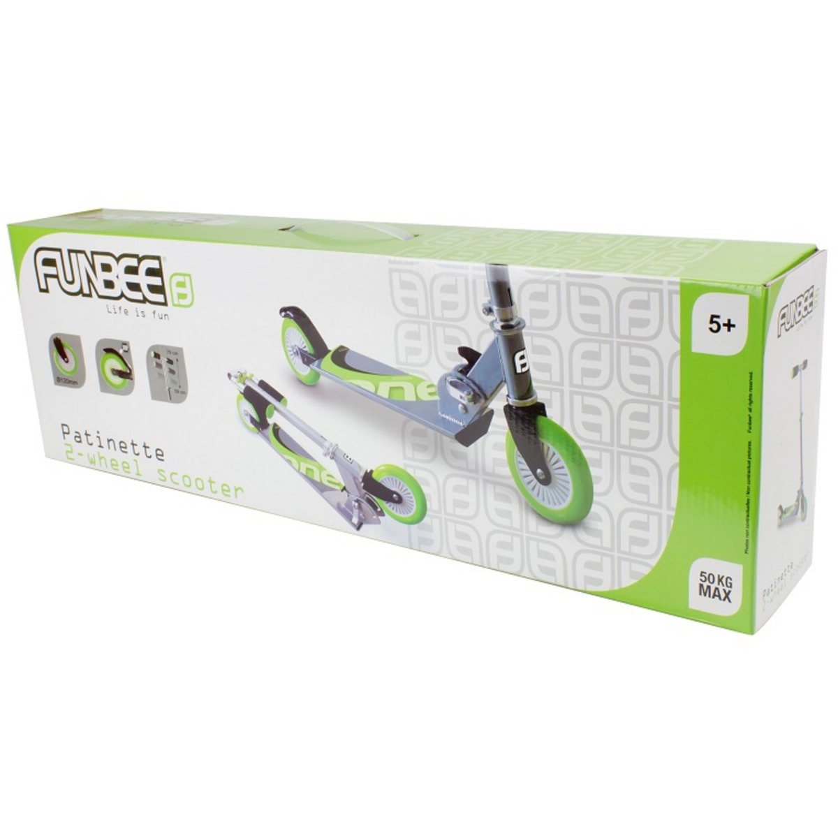 DARPEJE Patinette 2 roues Funbee