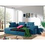 Voir la diapositive 4 : BEST MOBILIER California - canapé d'angle réversible et convertible avec coffre de rangement - bleu canard - bleu canard