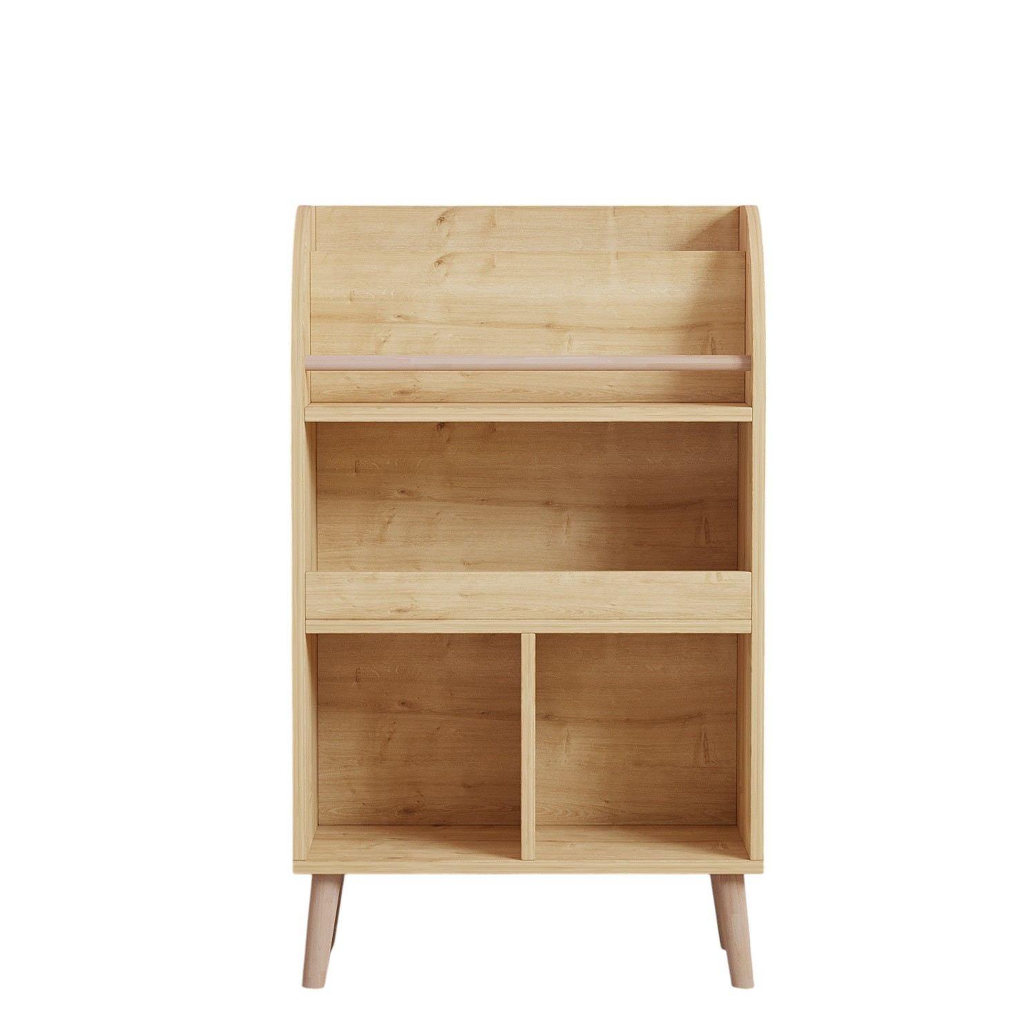 Voir la diapositive 4 : Habitat et Jardin Bibliothèque en bois  minola  - 60 x 30 x 102 cm - beige