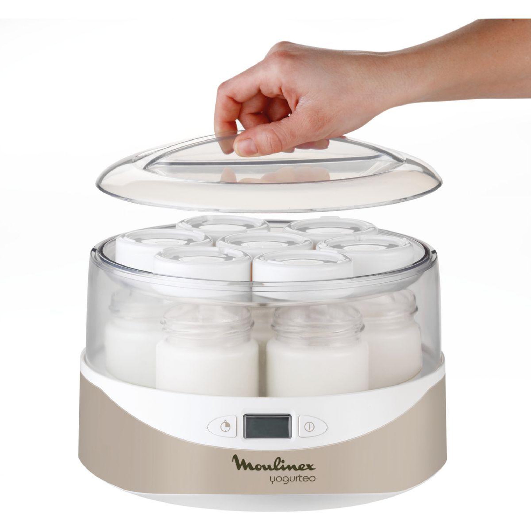 Voir la diapositive 2 : MOULINEX Yaourtière yogurteo 7 pots silver premium yg231e32
