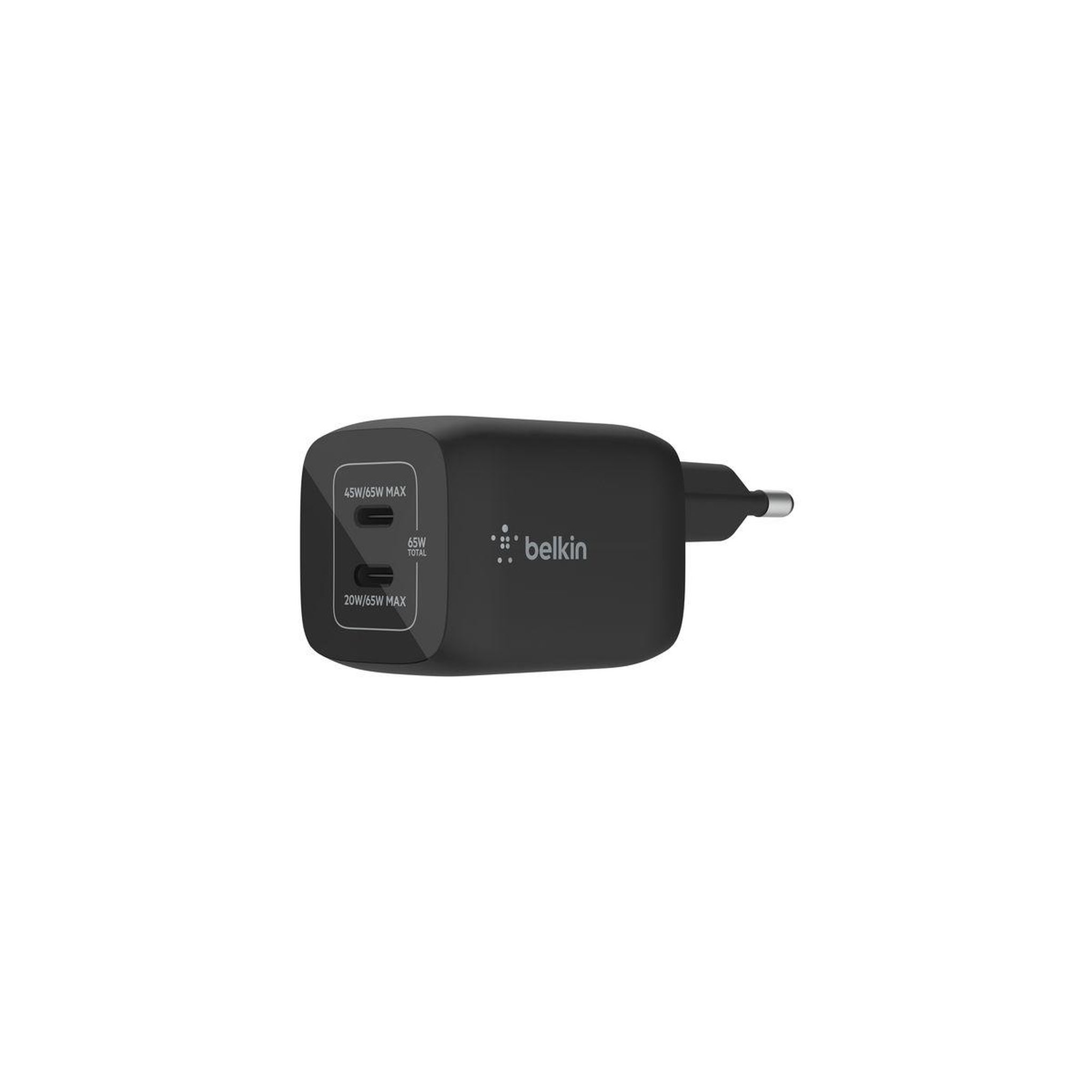 Belkin Chargeur ordinateur portable USB C x2 65W GaN PPS Noir