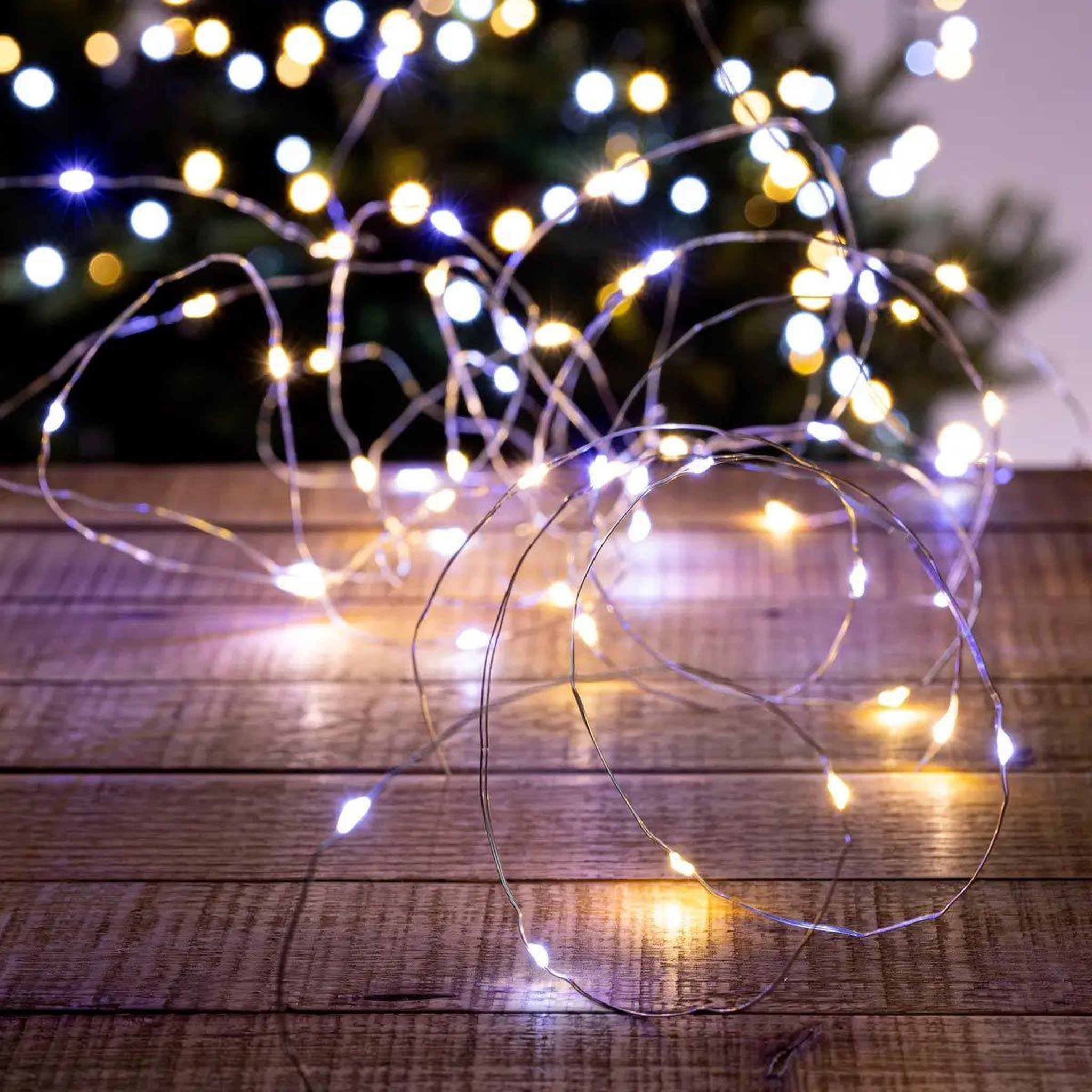 FEERIC LIGHT & CHRISTMAS Guirlande lumineuse extérieur  coper ii  10m blanc chaud & froid