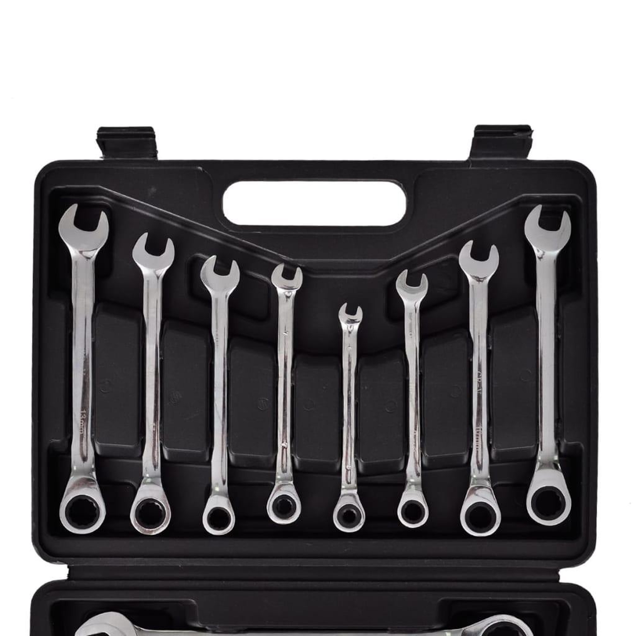 Voir la diapositive 4 : VIDAXL Jeu de cles a cliquet 12 pcs