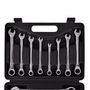 Voir la diapositive 4 : VIDAXL Jeu de cles a cliquet 12 pcs