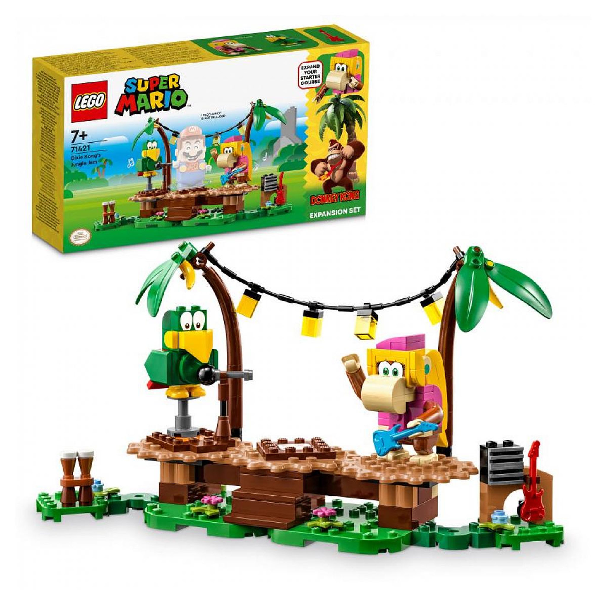 Voir la diapositive 3 : LEGO 71421 Ensemble d extension concert de Dixie Kong dans la jungle Super Mario™