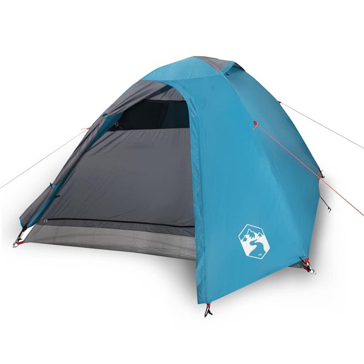 VIDAXL Tente de camping a dome 3 personnes bleu impermeable