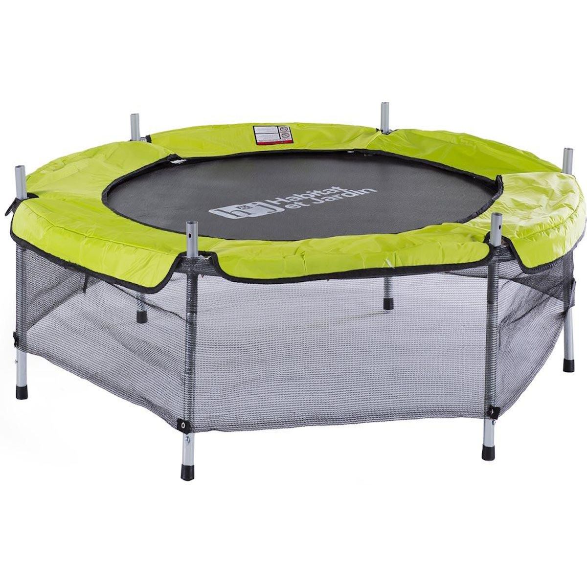 Habitat et Jardin Mini trampoline  Mini Yoopi  - Ø 1.40 m - Vert