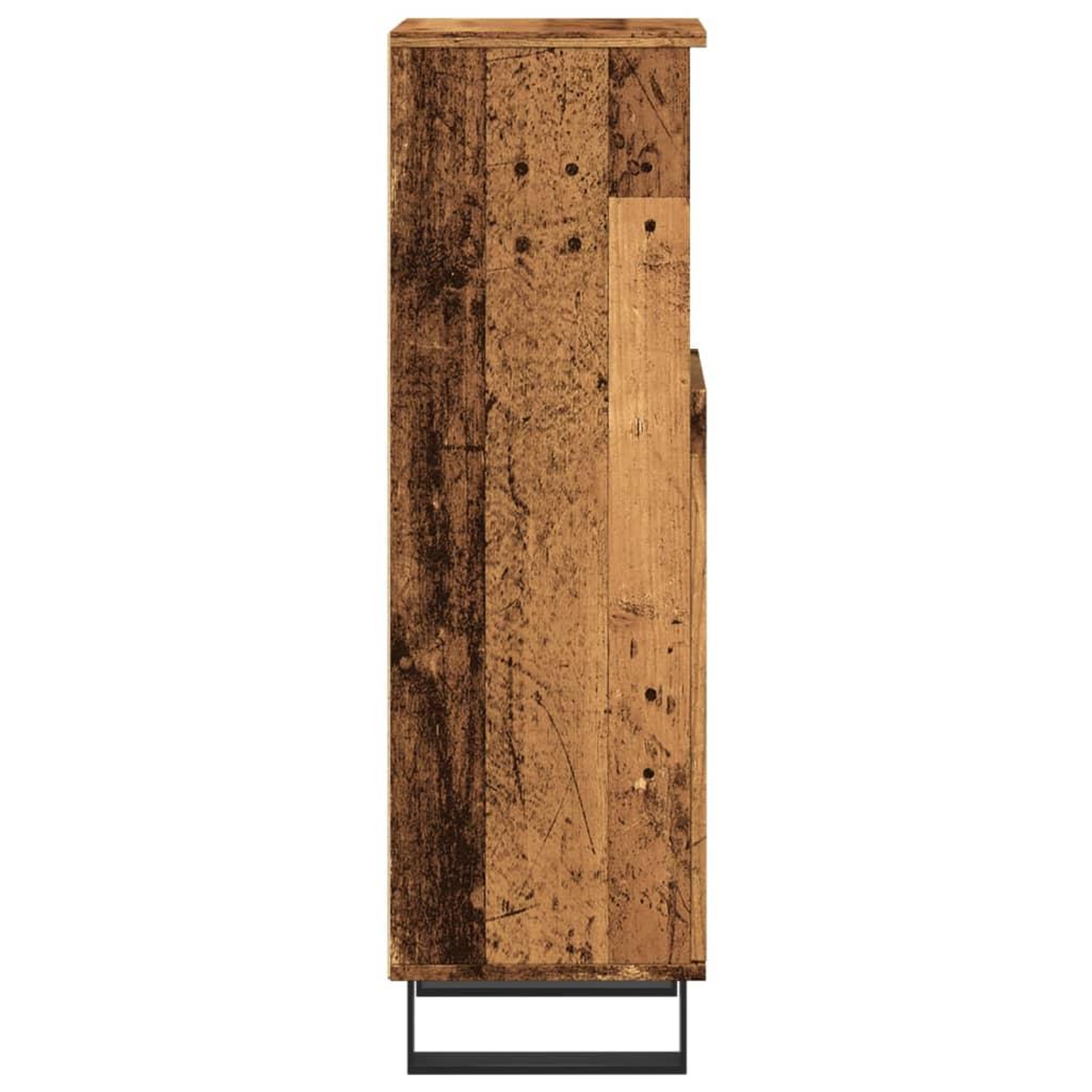 Voir la diapositive 5 : VIDAXL Armoire de salle de bain vieux bois 30x30x100cm bois ingenierie
