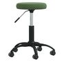 Voir la diapositive 2 : VIDAXL Chaise de bureau pivotante vert fonce velours