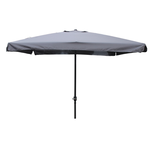 CONCEPT USINE Parasol droit carré 3 x 3 m gris PALERME
