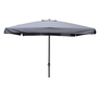 Voir la diapositive 1 : CONCEPT USINE Parasol droit carré 3 x 3 m gris PALERME