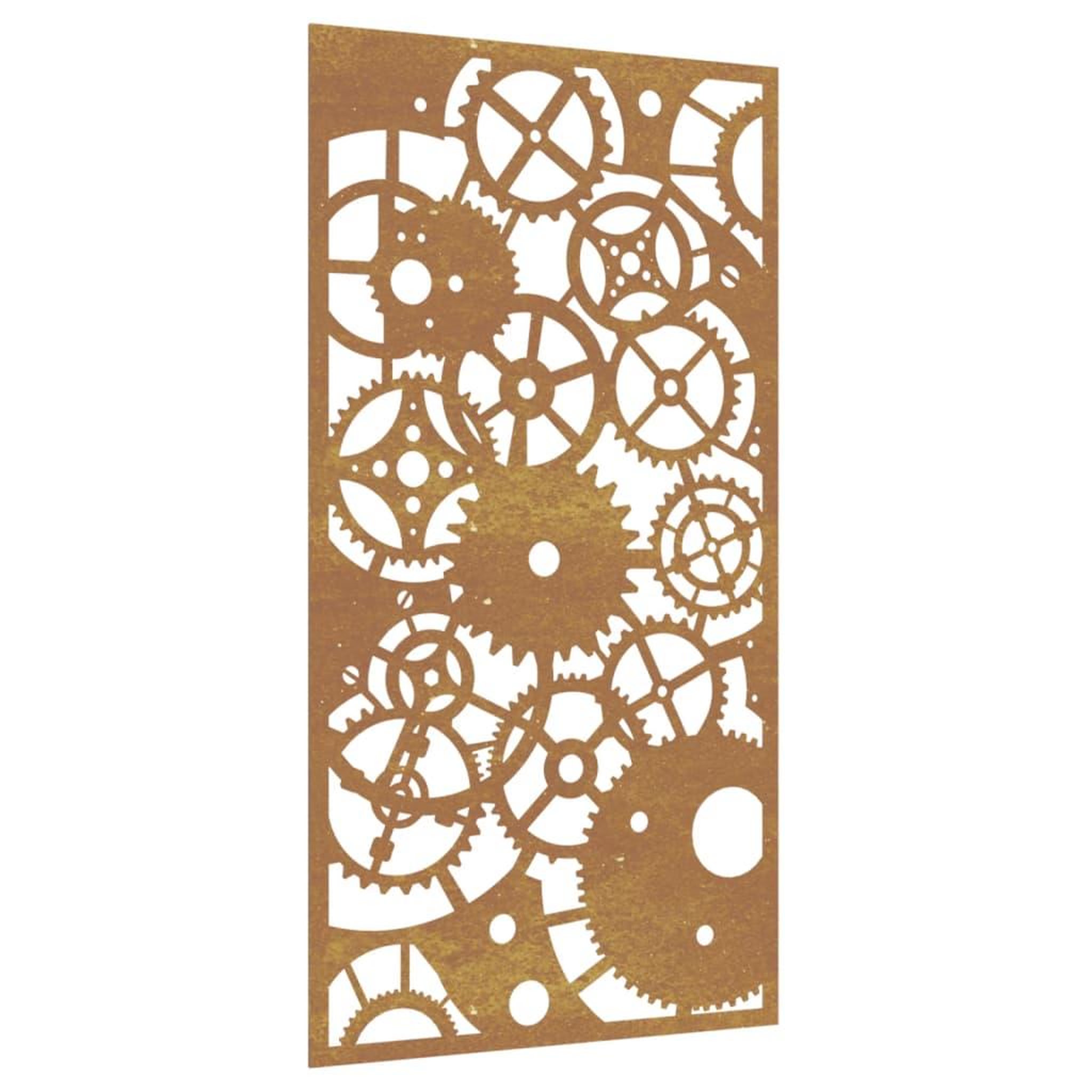 Voir la diapositive 2 : VIDAXL Decoration murale jardin 105x55 cm design de roue dentee