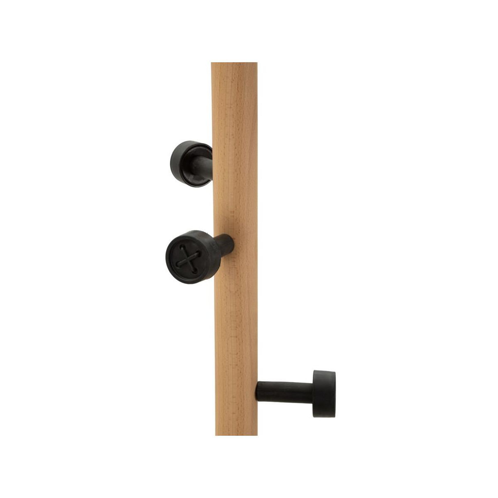 Voir la diapositive 3 : Paris Prix Porte-manteau en bois  rock  176cm noir & naturel