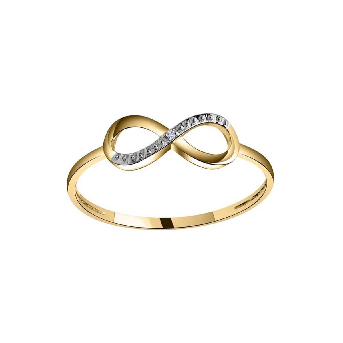 Tousmesbijoux Bague Femme Or 18 carats Diamant N ud pas cher