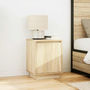 Voir la diapositive 4 : VIDAXL Table de chevet avec lumieres LED chene sonoma 38x34x50 cm