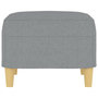Voir la diapositive 4 : VIDAXL Repose-pied Gris clair 60x50x41 cm Tissu