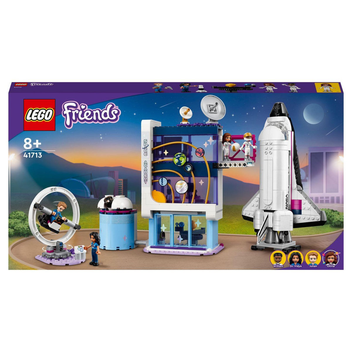 LEGO Friends 41713 L&rsquo;Académie de l&rsquo;Espace d&rsquo;Olivia Jouet Éducatif sur l'Espace, Navette