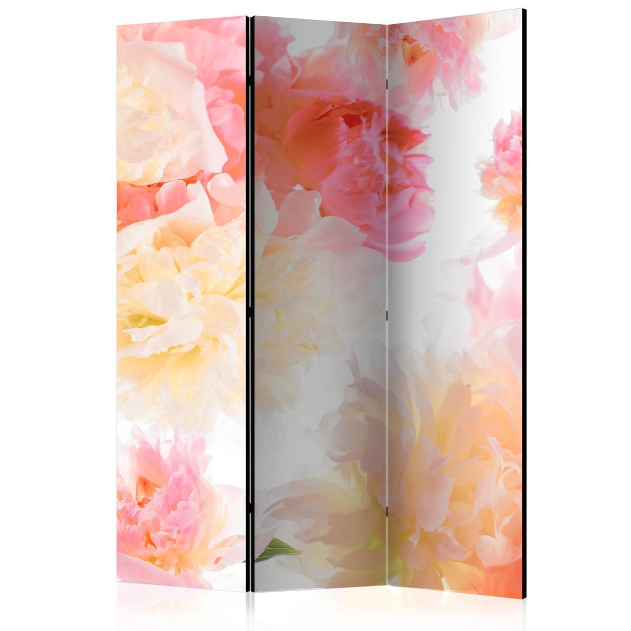 Paris Prix Paravent 3 volets  pastel peonies  135x172cm