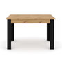 Voir la diapositive 1 : BEST MOBILIER Donnely - table à manger extensible - effet bois et noir - 4 à 8 personnes