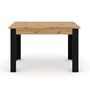 Voir la diapositive 1 : BEST MOBILIER Donnely - table à manger extensible - effet bois et noir - 4 à 8 personnes