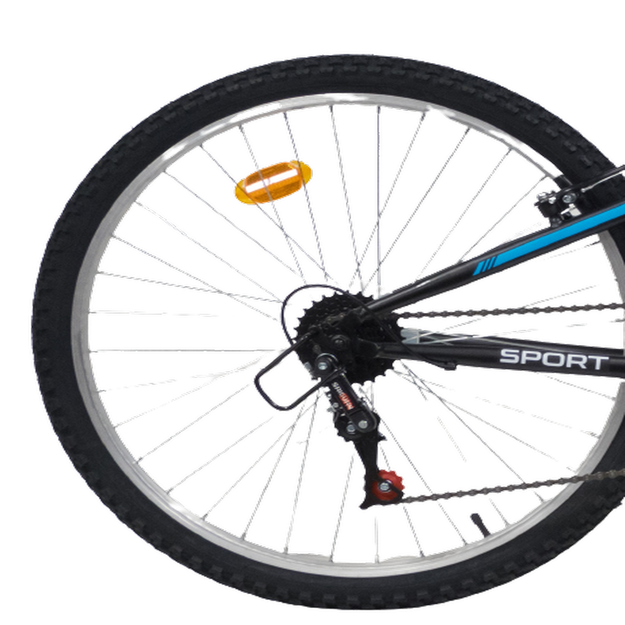 Voir la diapositive 2 : Vélo VTT 26'' - Modèle  Tout Suspendu Mixte  Twister  - 18 Vitesses - Poignées Tournantes - Freins V-Brake & Jantes en aluminium