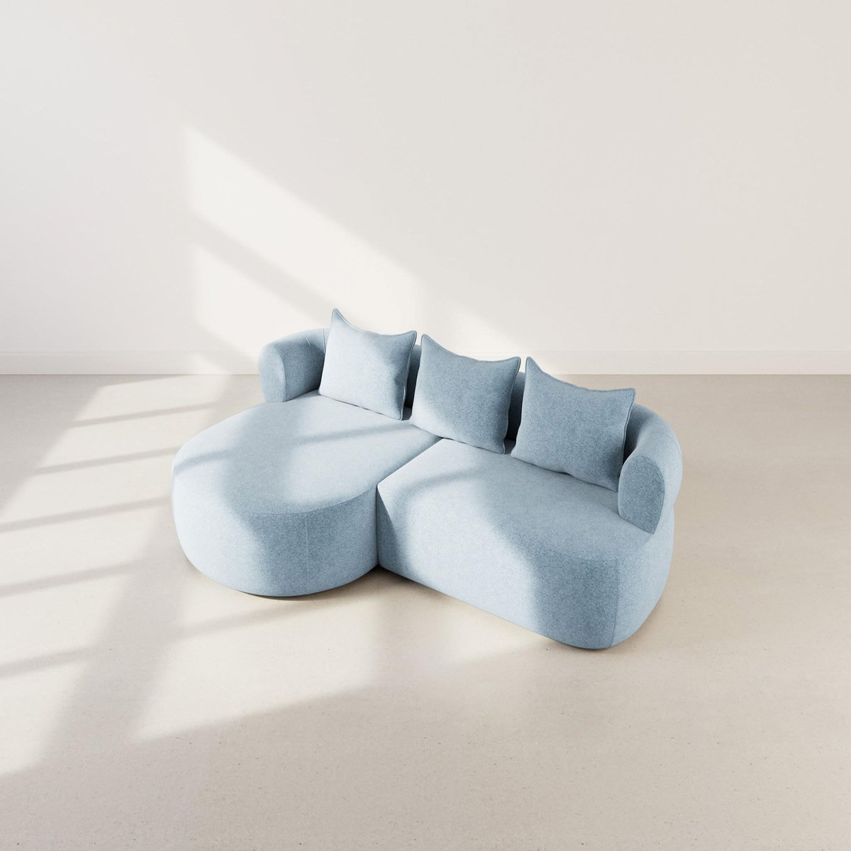 LISA DESIGN Angela - canapé d'angle gauche 4 places en velours texturé