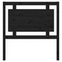 Voir la diapositive 4 : VIDAXL Tete de lit Noir 95,5x4x100 cm Bois massif de pin