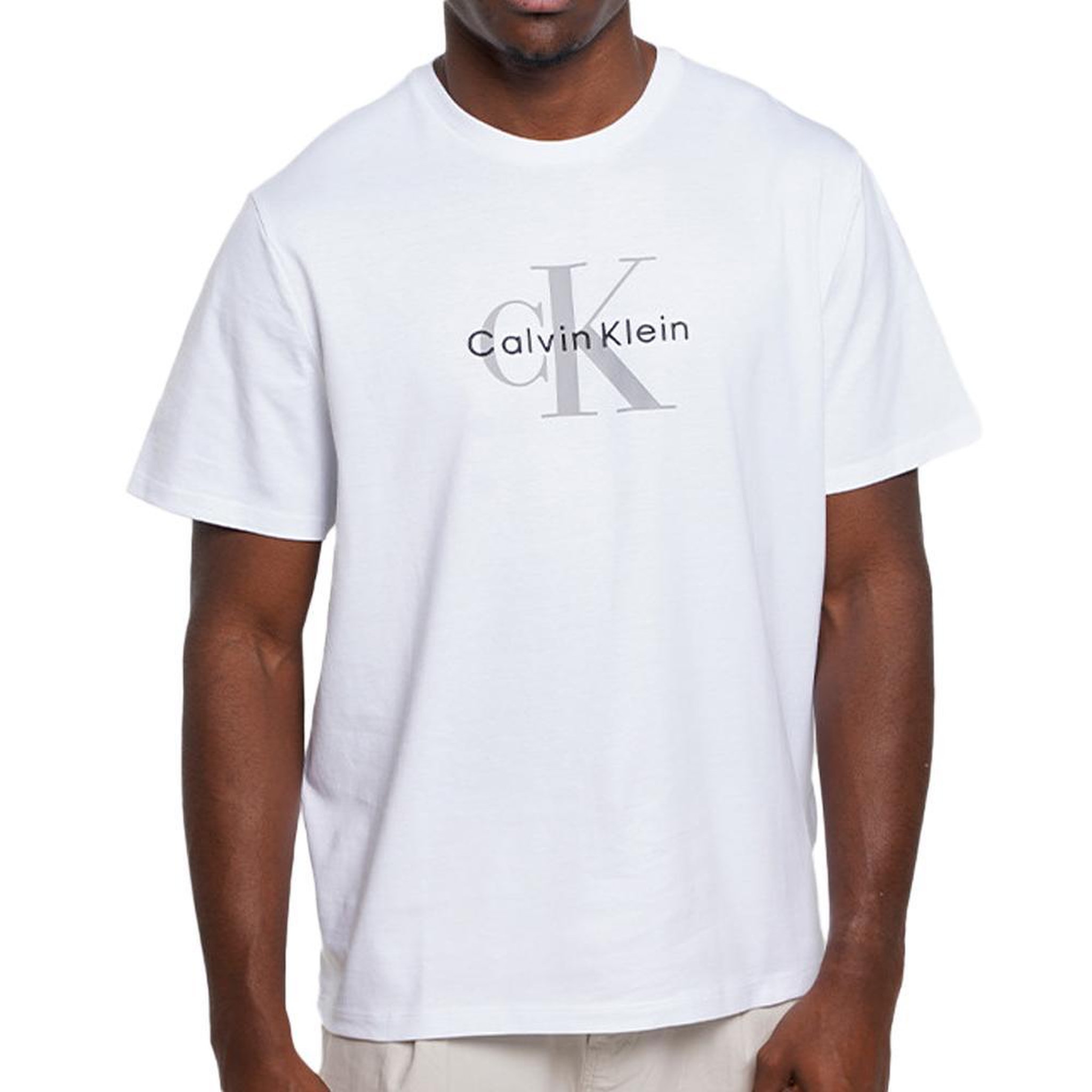 CALVIN KLEIN JEANS T-Shirt Blanc Homme Calvin Klein Jeans Hero. Coloris disponibles : Blanc