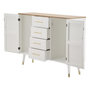 Voir la diapositive 3 : Paris Prix Buffet 2 Portes & 4 Tiroirs en Bois  Matera  117cm Blanc & Naturel