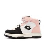 LOTTO Baskets  /Noir Fille bébé Lotto Ravenne. Coloris disponibles : Rose