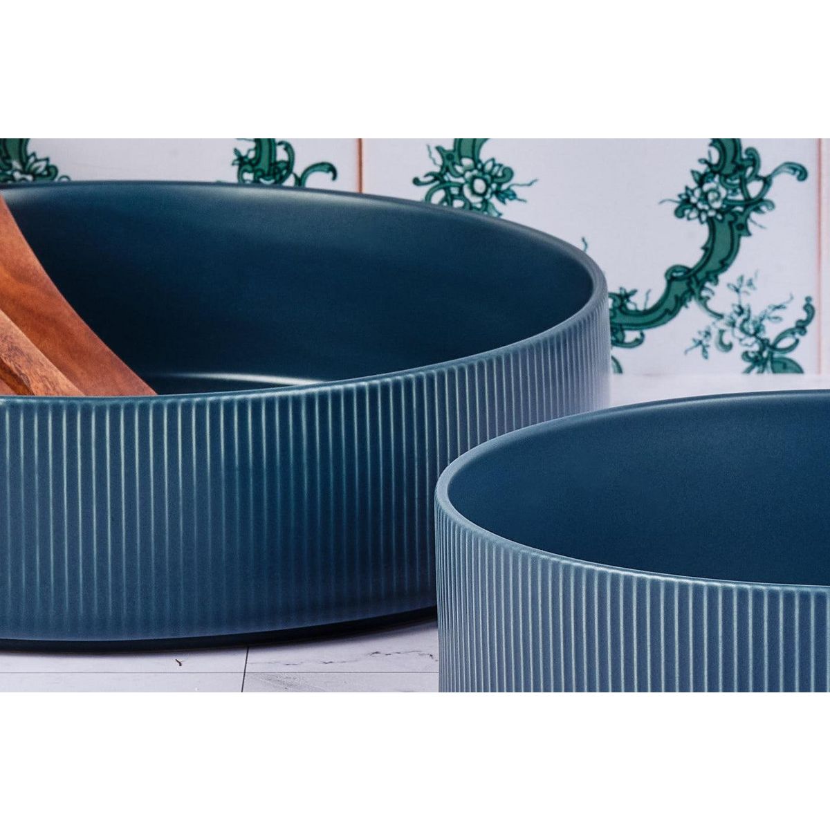 BJORN Saladier SCANDI Ø21,5cm et Ø27,5cm - 2 pièces - Marine