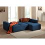 Voir la diapositive 3 : LISA DESIGN Livy - canapé d'angle convertible - avec coffre - en velours côtelé - 5 places - droit