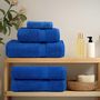 Voir la diapositive 3 : VIDAXL Serviettes de visage de qualité supérieure SOLUND 2 pcs bleu