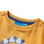 VIDAXL T-shirt enfants a manches longues ocre fonce 104