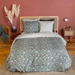 Home collection Parure de couette 3 pcs 100% microfibre, indily. Coloris disponibles : Vert