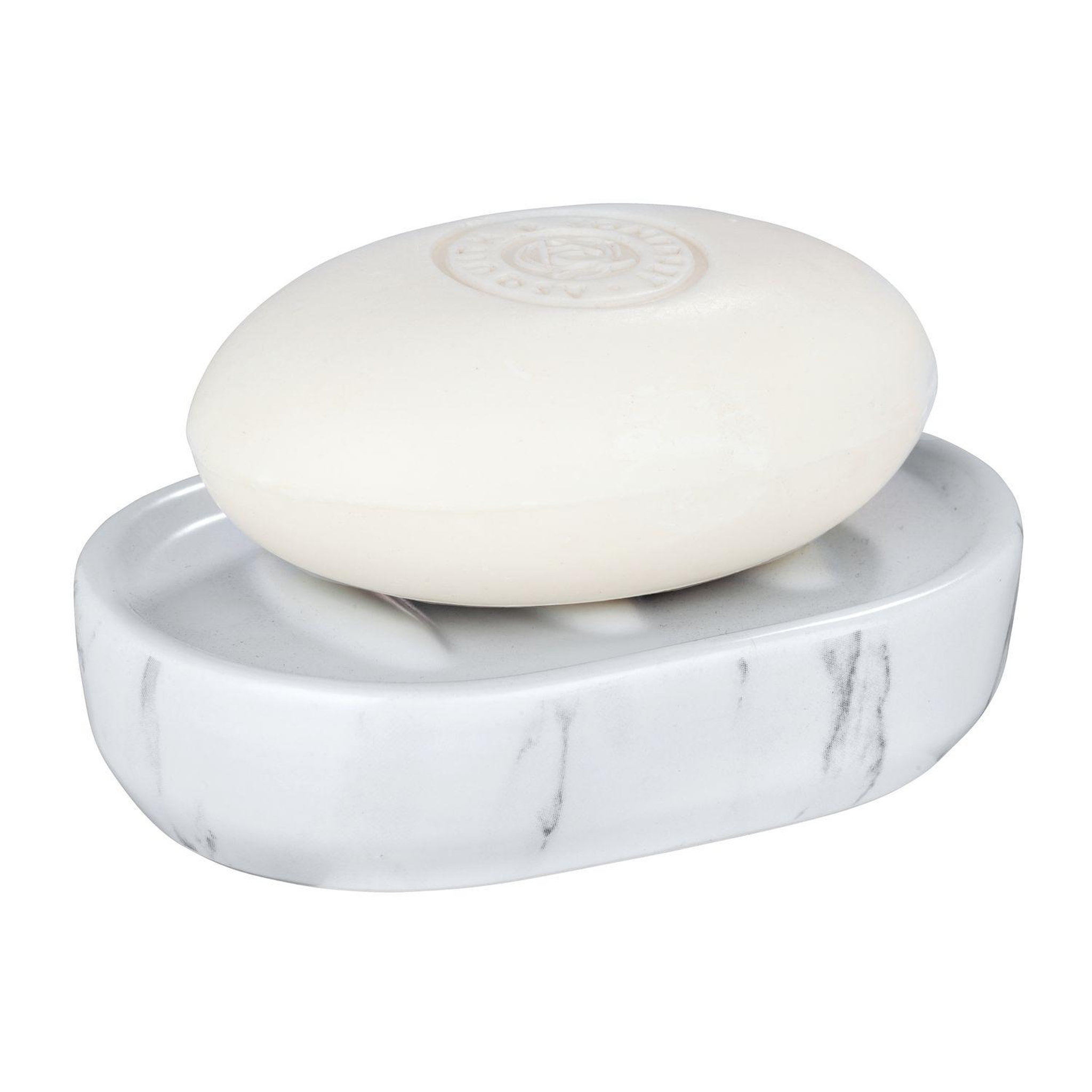 Wenko Porte savon effet marbre adrada - blanc