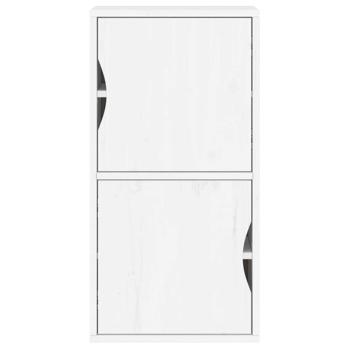 VIDAXL Armoire laterale ODDA blanc 40x24x79 cm bois massif pin