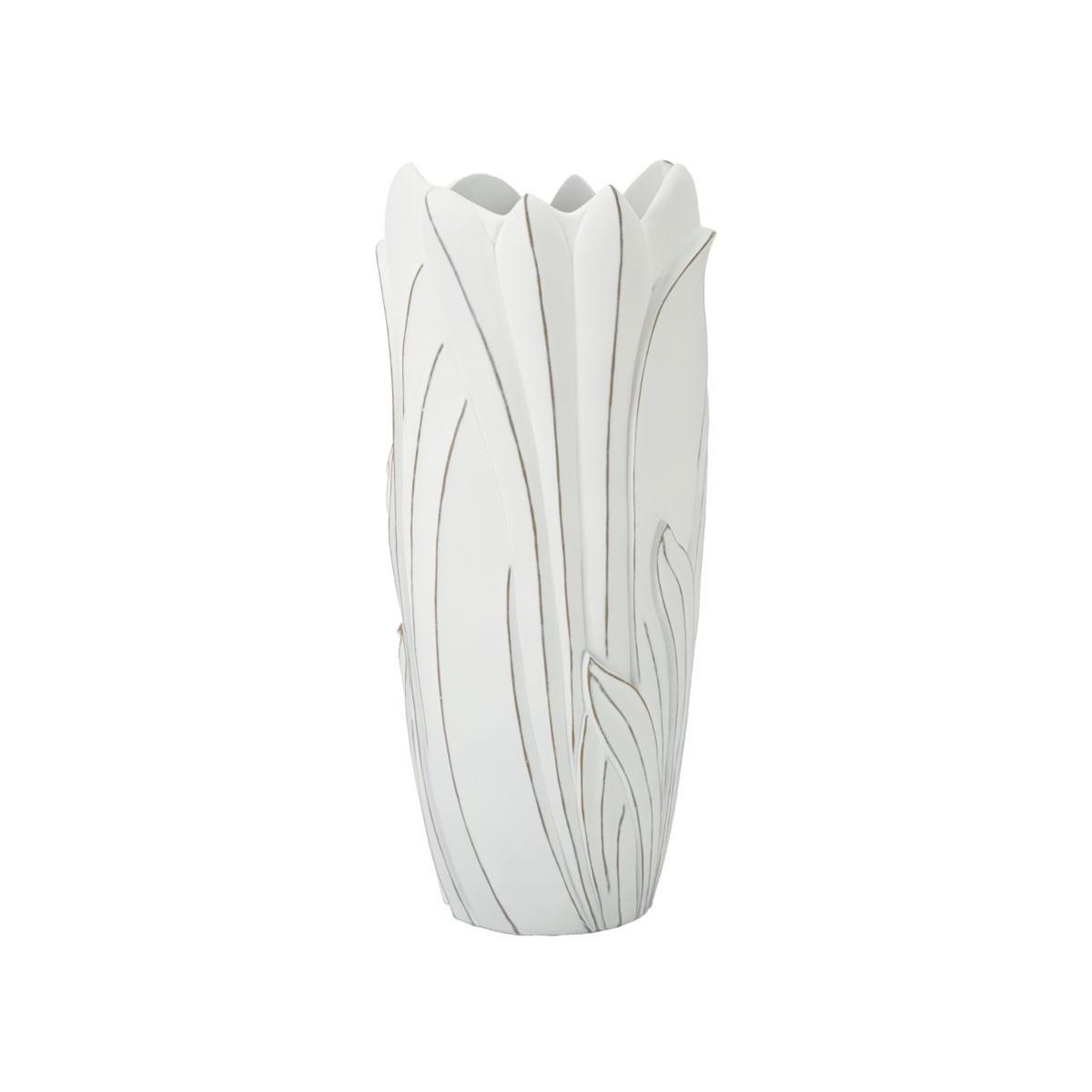 Voir la diapositive 6 : Paris Prix Vase déco en résine  gardy  69cm blanc