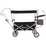 Voir la diapositive 3 : tectake Chariot de jardin et de transport pliable avec toit noir