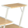 Voir la diapositive 5 : VIDAXL Bureau avec etagere Blanc et chene 116x50x93 cm
