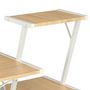 Voir la diapositive 5 : VIDAXL Bureau avec etagere Blanc et chene 116x50x93 cm