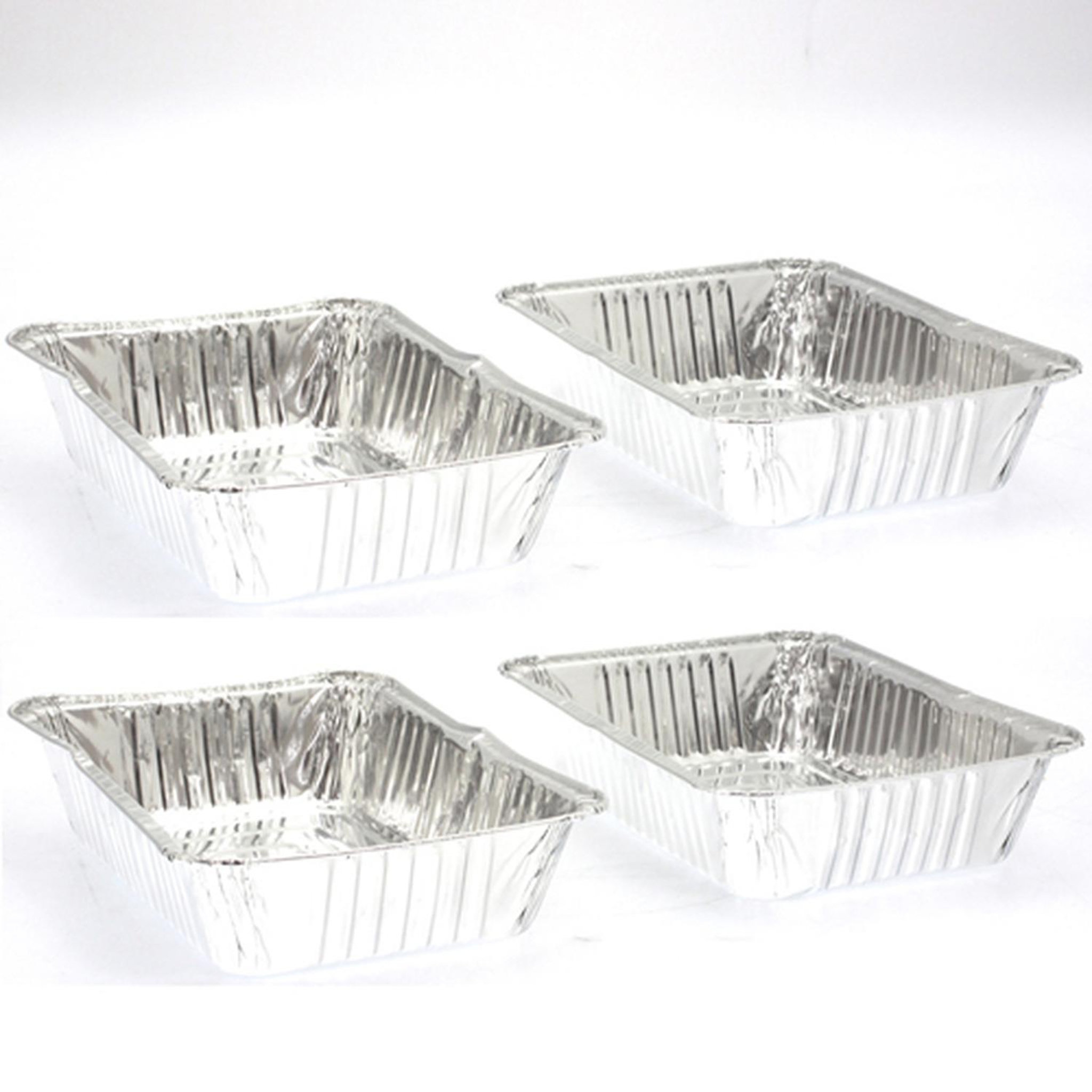 NEKA Lot de 3 barquettes de cuisson en aluminium pour barbecue - Petit modèle