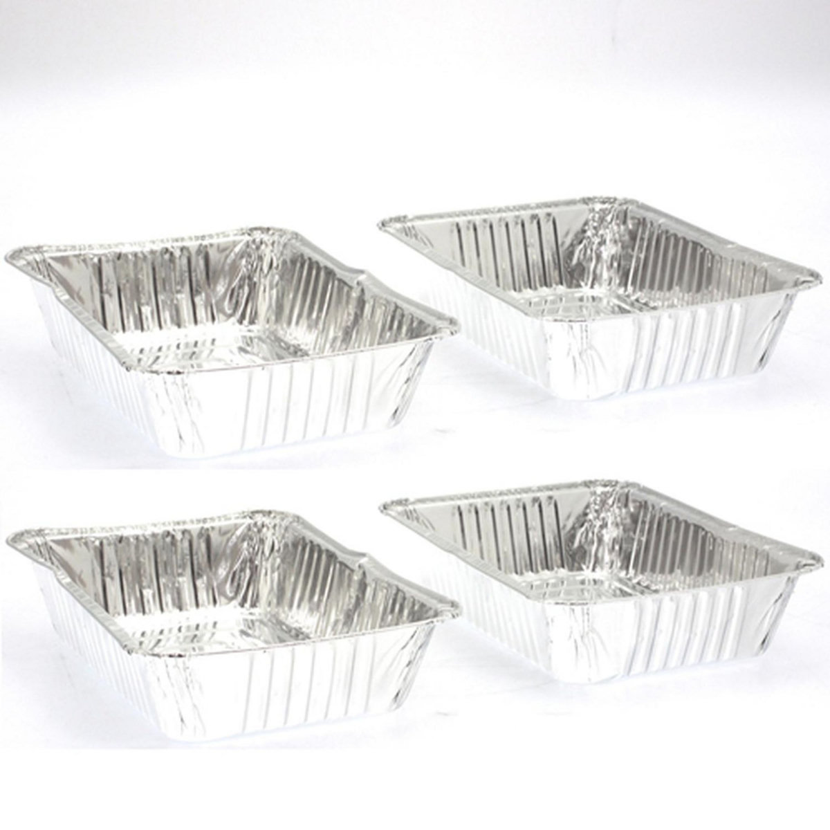 NEKA Lot de 3 barquettes de cuisson en aluminium pour barbecue - Petit modèle