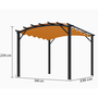 Voir la diapositive 3 : Hisense Pergola arche 11.22 m2 rouille - per 3433 gr